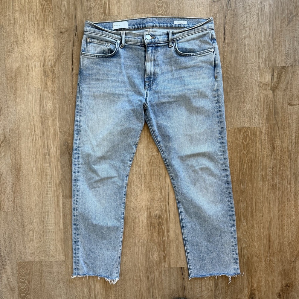Bldwn Baldwin Modern Skinny Mens Lucca Crop Jeans Raw Hem Size 33